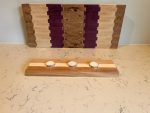 Dining Table Wooden Runner with Tea Lights – custom handcrafted by Made by the Middletons, Indiana (photo 5)