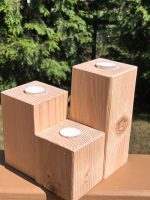 4x4 Tealight Candle Holders – custom handcrafted by Made by the Middletons, Indiana (photo 2)