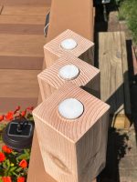 4x4 Tealight Candle Holders – custom handcrafted by Made by the Middletons, Indiana (photo 4)