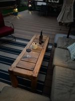 Handcrafted Exterior Coffee Table – Solid Hardwoods & Castle Joints – custom handcrafted by Made by the Middletons, Indiana (photo 4)