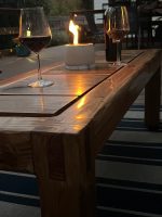 Handcrafted Exterior Coffee Table – Solid Hardwoods & Castle Joints – custom handcrafted by Made by the Middletons, Indiana (photo 6)