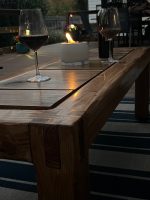Handcrafted Exterior Coffee Table – Solid Hardwoods & Castle Joints – custom handcrafted by Made by the Middletons, Indiana (photo 7)