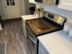 Custom Stovetop Cover – Example 1: Dark Walnut – custom handcrafted by Made by the Middletons, Indiana (photo 4)