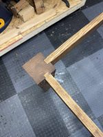 Handcrafted Solid Ash Dining Table – Breadboard Ends & Drawbored Joinery – custom handcrafted by Made by the Middletons, Indiana (photo 4)