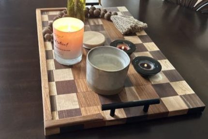 Handcrafted Hardwood Serving Trays – Unique, Elegant, Functional – custom handcrafted by Made by the Middletons, Indiana (photo 2)