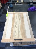 Custom Stovetop Cover – Example 1: Dark Walnut – custom handcrafted by Made by the Middletons, Indiana (photo 5)