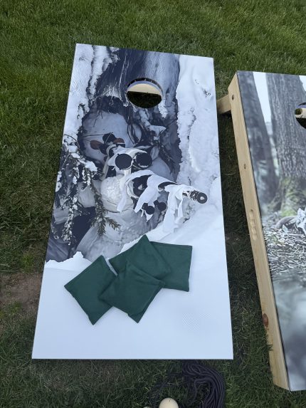 Custom Cornhole Set – Example 3: Custom Graphic – custom handcrafted by Made by the Middletons, Indiana (photo 1)