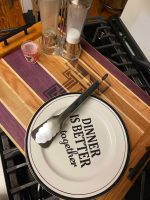 Custom Stovetop Cover – Example 3: Custom Logo – custom handcrafted by Made by the Middletons, Indiana (photo 4)