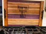 Custom Stovetop Cover – Example 3: Custom Logo – custom handcrafted by Made by the Middletons, Indiana (photo 2)
