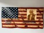 Custom Wavy Flag – Example 3: Memorial Portrait – custom handcrafted by Made by the Middletons, Indiana (photo 1)
