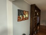 Custom Wavy Flag – Example 3: Memorial Portrait – custom handcrafted by Made by the Middletons, Indiana (photo 5)