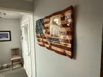 Custom Wavy Flag – Example 3: Memorial Portrait – custom handcrafted by Made by the Middletons, Indiana (photo 2)
