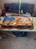 Custom Wavy Flag – Example 4: Custom Emblem – custom handcrafted by Made by the Middletons, Indiana (photo 6)