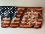 Custom Wavy Flag – Example 4: Custom Emblem – custom handcrafted by Made by the Middletons, Indiana (photo 1)