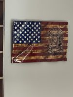 Custom Wavy Flag – Example 1: Marine Riders Emblem – custom handcrafted by Made by the Middletons, Indiana (photo 5)