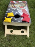 Custom Cornhole Set – Example 5: Patriotic Graphic – custom handcrafted by Made by the Middletons, Indiana (photo 1)